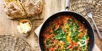 Shakshuka with home made soda bread