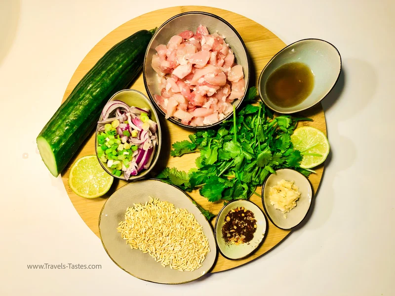 Chicken Laab ingredients