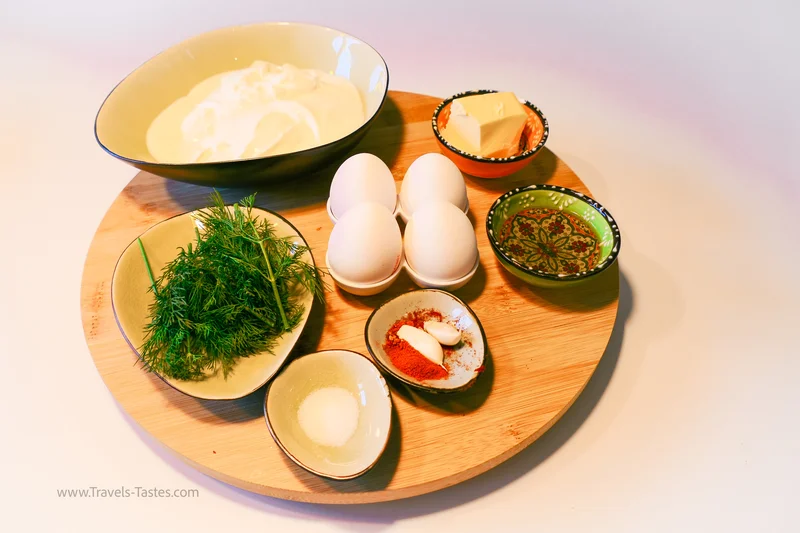 Cilbir Turkish Eggs ingredients