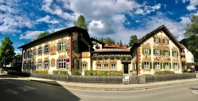 Oberammergau house with Lüftlmalerei